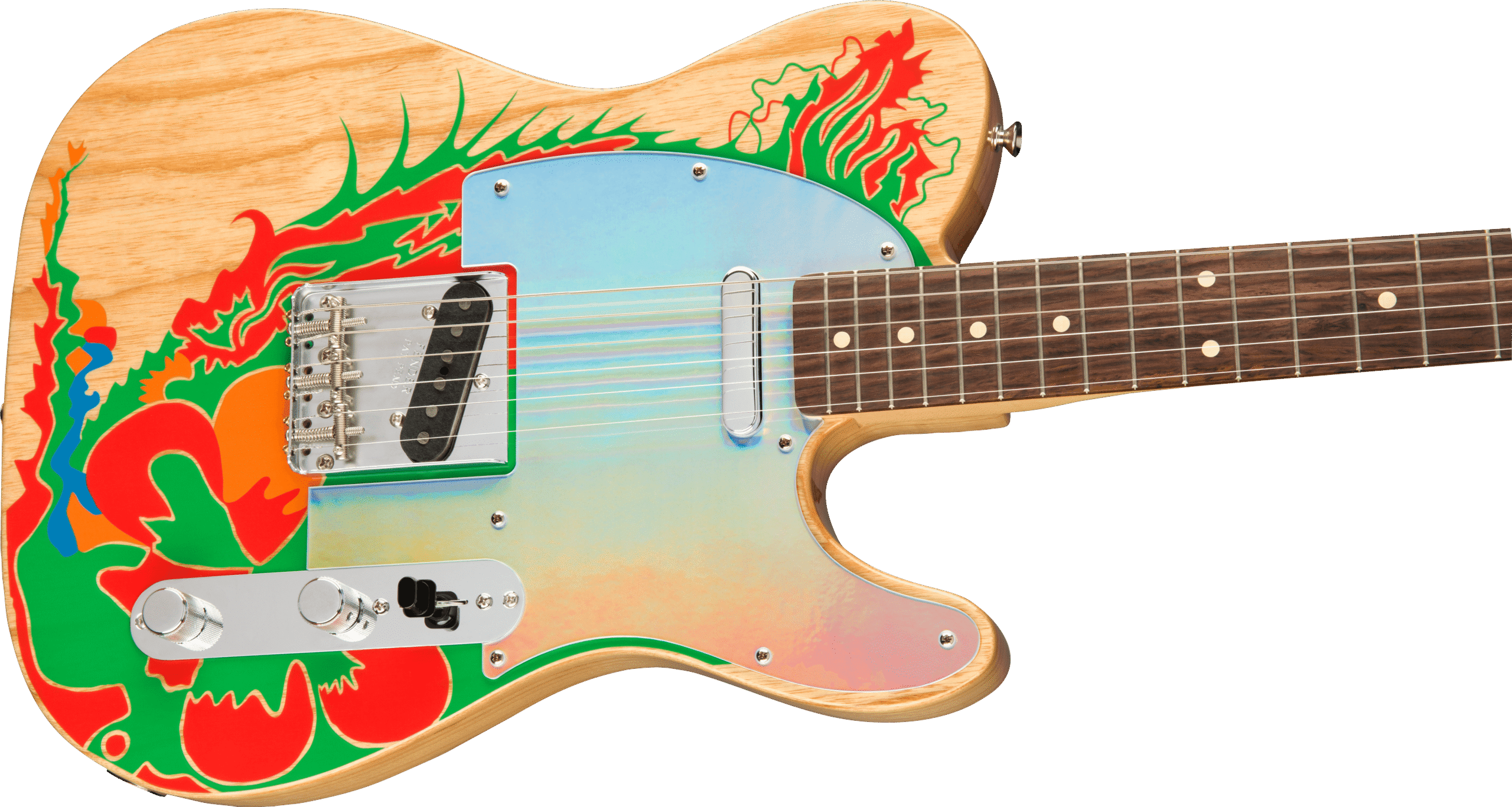 Dragon Telecaster — body detail close-up